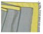 Preview: Scarf Shawl 100% Silk Flannel Yellow Grey